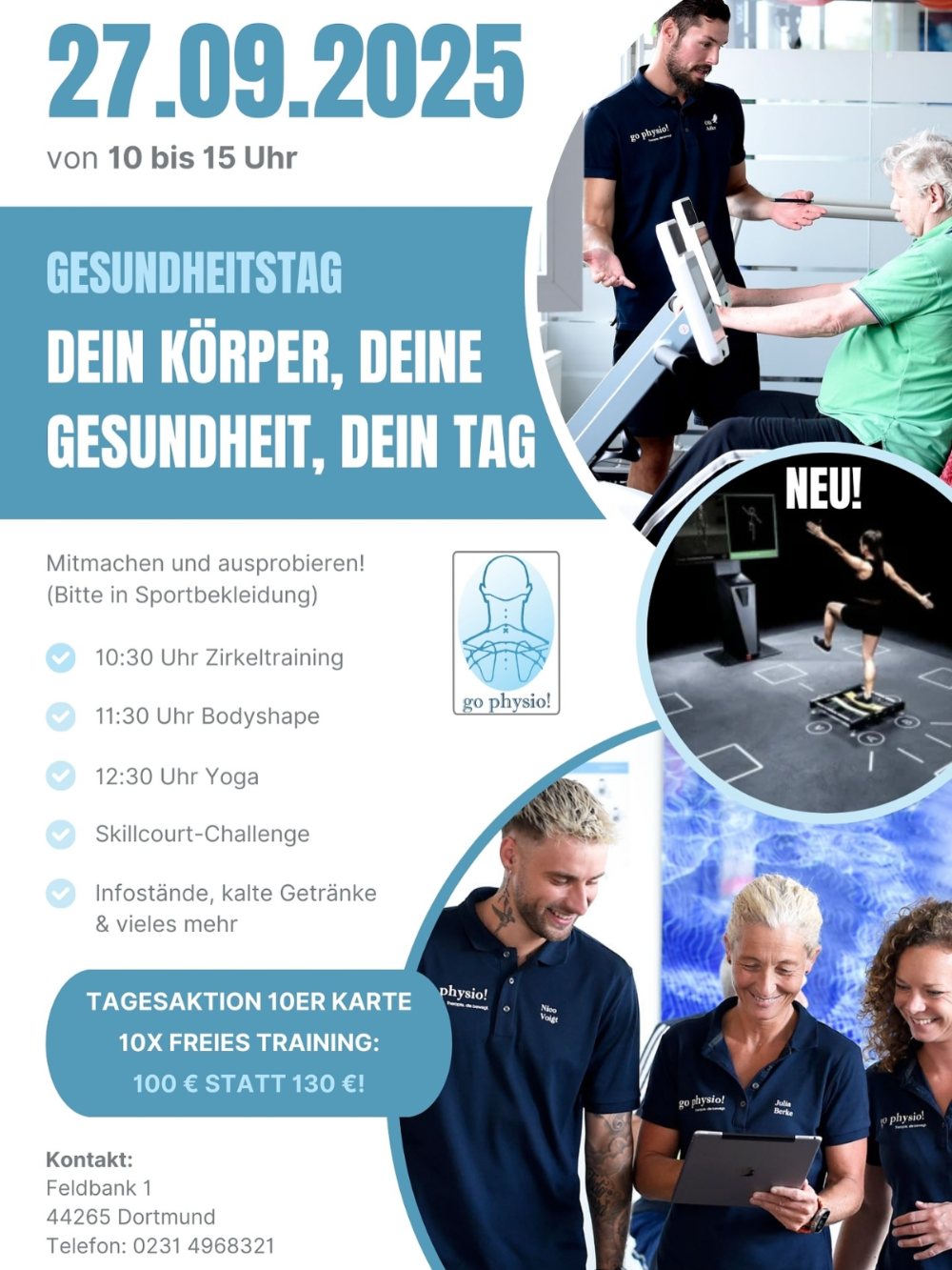 27.09.2025 / GESUNDHEITSTAG / von 10 bis 15 Uhr