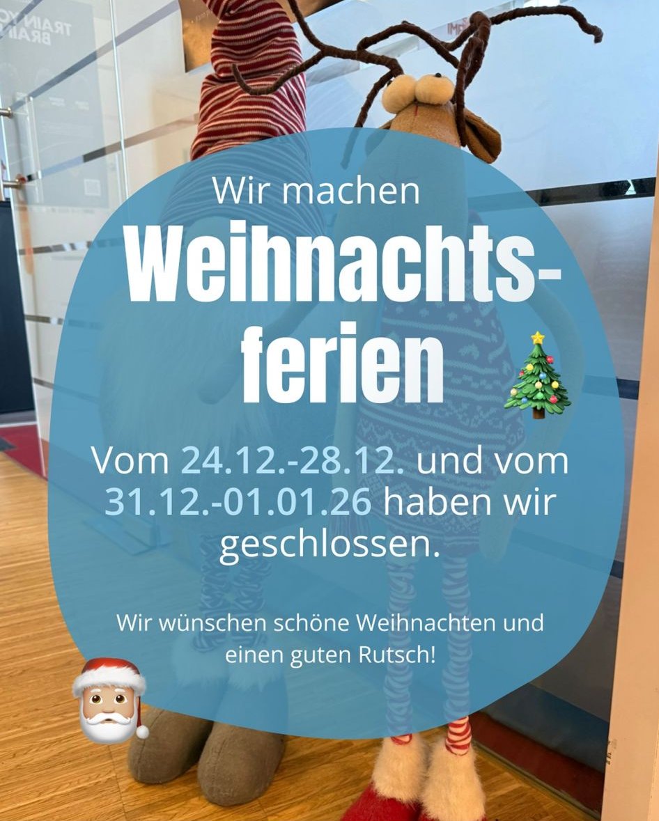 Wir machen Weihnachtsferien